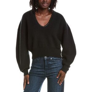 Alexis Womens  Cielo Wool & Cashmere-Blend Sweater, Black